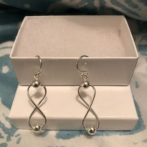 Sterling sliver infinity earrings